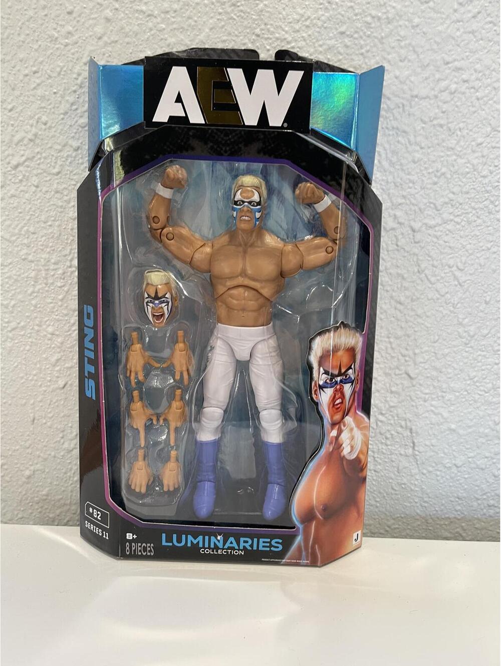 AEW Luminaries Collection Sting Action Figure Unmatched 8-Pc